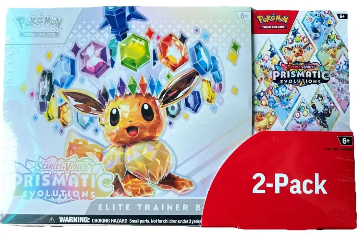 Pokemon Scarlet & Violet Prismatic Evolutions Elite Trainer Box & Booster Bundle Exclusive 2-Pack
