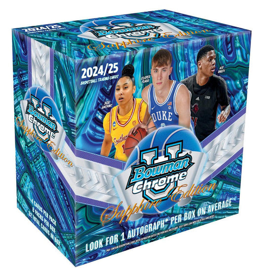 2024/25 Bowman University Chrome Basketball Sapphire Edition Box