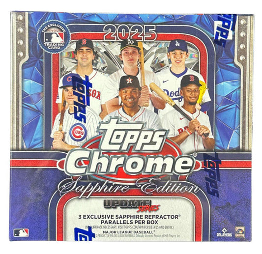 2025 Topps Chrome Update Series Baseball Sapphire Edition Box