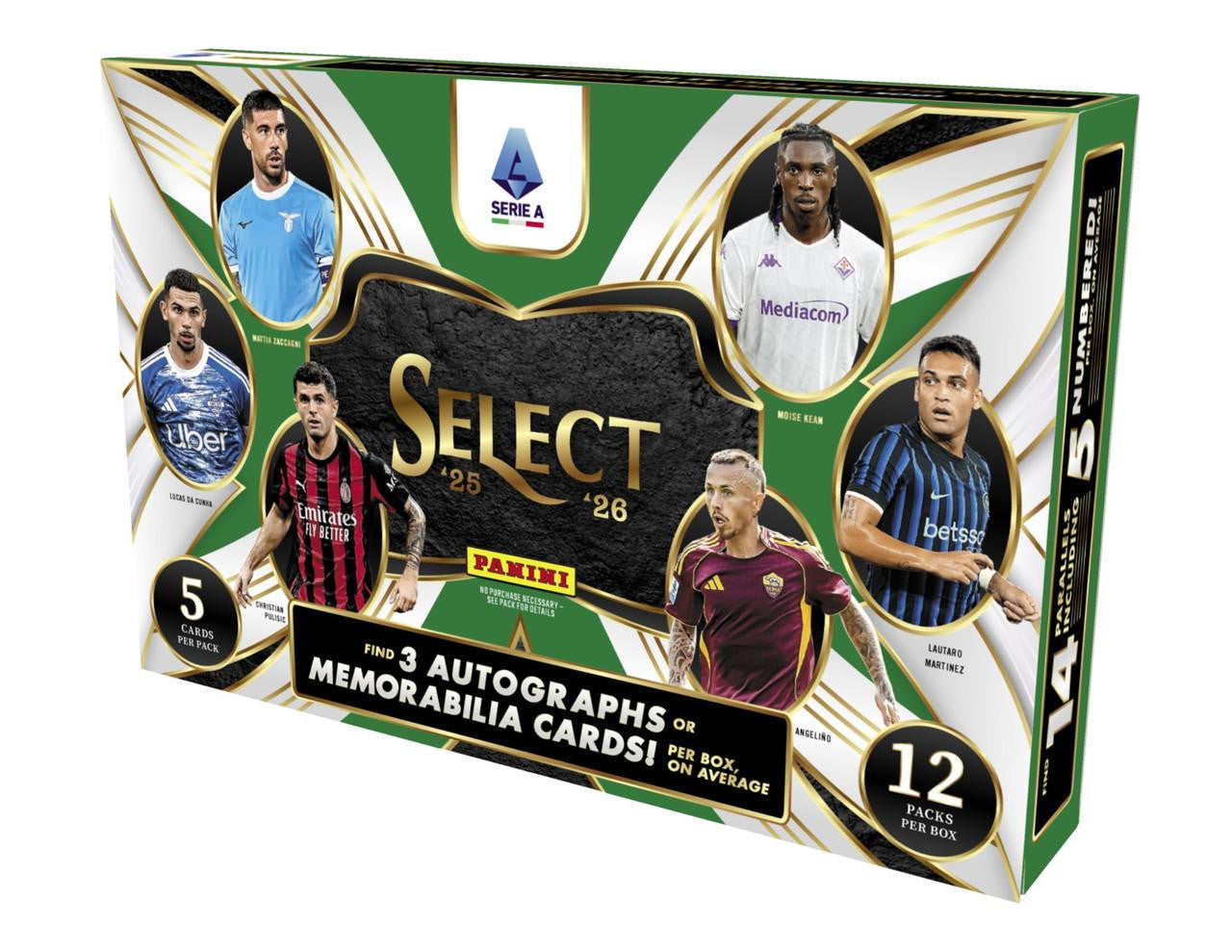 2025/26 Panini Select Serie A Soccer Hobby Box (PRE-ORDER)