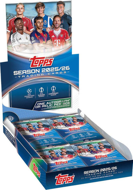 2025/26 Topps UEFA Club Competitions Soccer Hobby Box