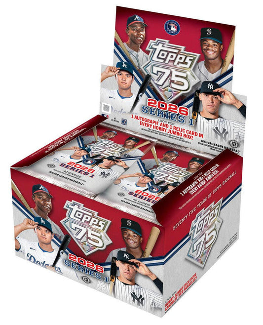2026 Topps Series 1 Baseball Hobby Jumbo Box (SALE)