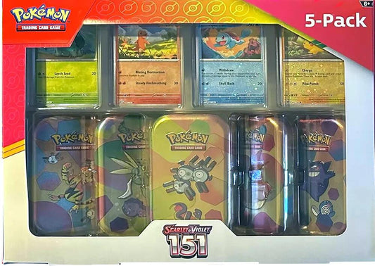Pokemon TCG: Scarlet and Violet - 151 Mini Tins Costco 5-Pack