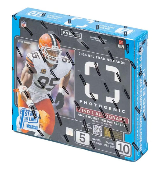 2025 Panini Photogenic Football 1st Off The Line FOTL Hobby Box