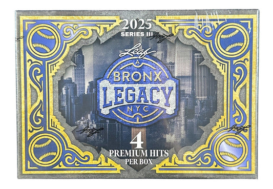 2025 Leaf Bronx Legacy Baseball Hobby Box